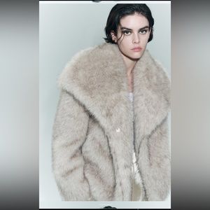 Zara Short Faux Fur Jacket 4360/240